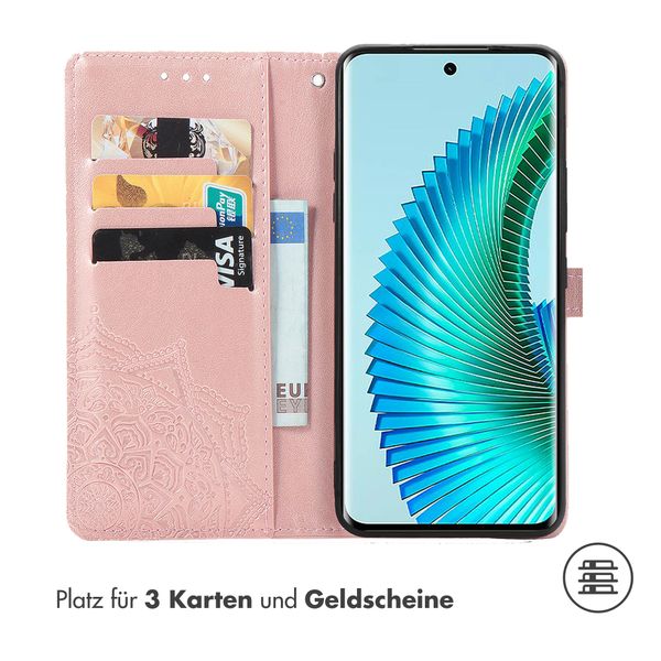 imoshion Mandala Klapphülle für das Honor Magic 6 Lite - Rose Gold