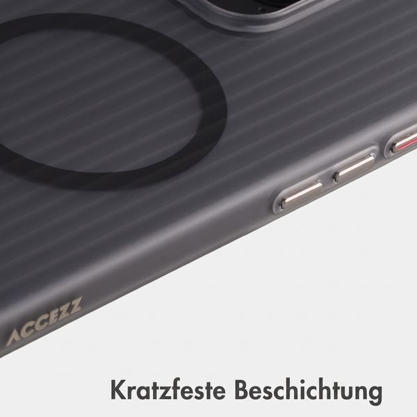 Accezz Lite Backcover mit MagSafe | Fluted | Apple iPhone 16 Pro Max - Grau