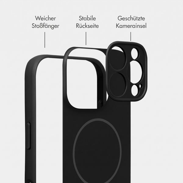 Accezz Grip Backcover mit MagSafe Apple iPhone 16 Pro - Schwarz