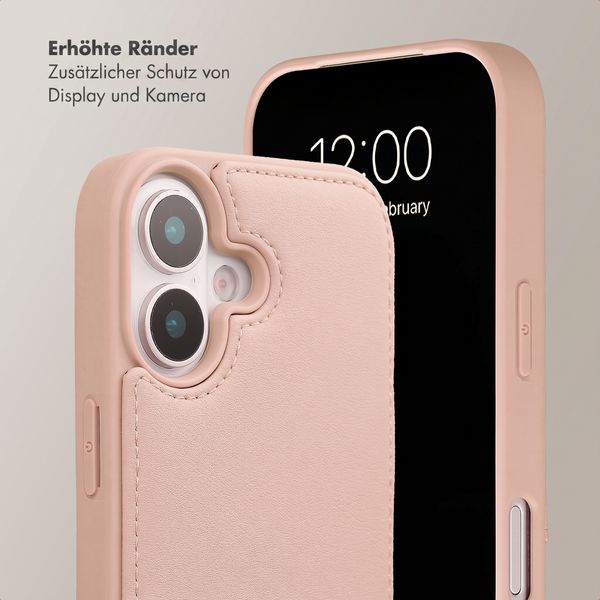 Selencia Nova HandyHülle mit Kordel und Kartenhalter Apple iPhone 17 - Dusty Rose