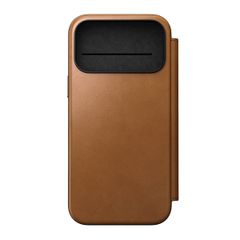 Nomad Modern Leather Folio Klapphülle Apple iPhone 17 Pro Max - English Tan