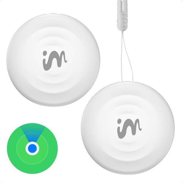 imoshion Wireless Tag - Bluetooth-Tracker für iOS - 2 pack - Weiß