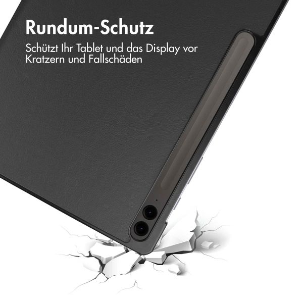 imoshion Trifold Klapphülle für das Samsung Tab S10 Plus / Tab S9 FE Plus / Tab S9 Plus 12.4 Zoll - Schwarz