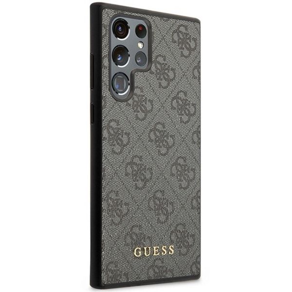 Guess 4G Classic Logo Back Cover Samsung Galaxy S24 Ultra - Schwarz