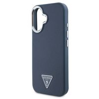 Guess Grained Triangle Case MagSafe Apple iPhone 16 - Blue