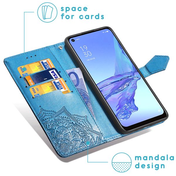 imoshion Mandala Klapphülle Oppo A53 / Oppo A53s - Türkis