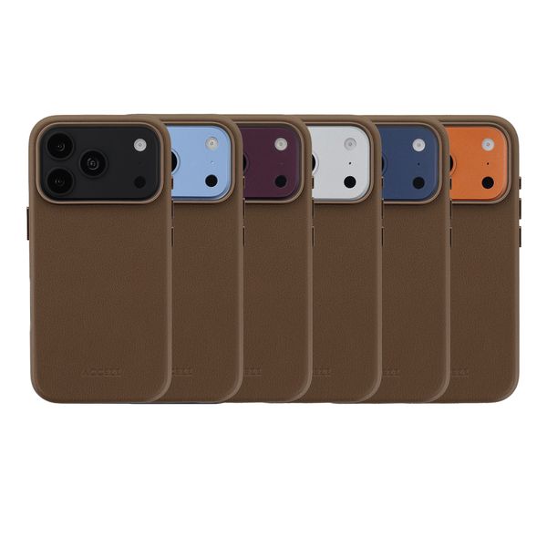 Accezz MagSafe Leather Backcover Apple iPhone 18 Pro Max / 17 Pro Max - Kaffeebraun