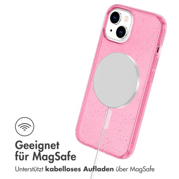 imoshion Sparkle Back Cover mit MagSafe für das iPhone 14 - Rosa