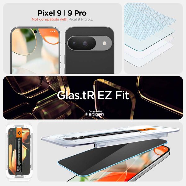 Spigen GLAStR Privacy EZ Fit Displayschutzfolie + Applicator Google Pixel 9 / 9 Pro / 10 / 10 Pro