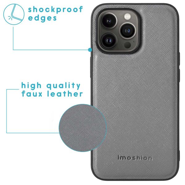 imoshion Luxuriöse Portemonnaie-Klapphülle iPhone 13 Pro Max - Grau