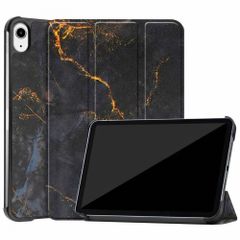 imoshion Design Trifold Klaphülle Apple iPad Mini 7 (2024) / iPad Mini 6 (2021) - Black Marble