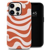 Selencia Vivid Back Cover für das iPhone 14 Pro - Dream Swirl Orange