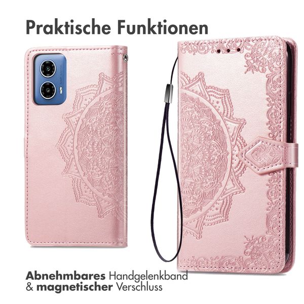 imoshion Mandala Klapphülle Motorola Moto G34 - Rosé gold