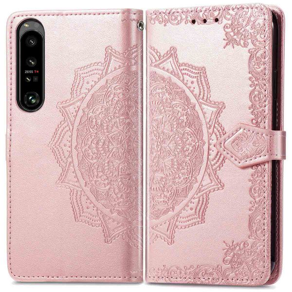 imoshion Mandala Klapphülle für das Sony Xperia 1 IV - Rose Gold