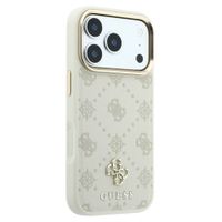 Guess 4G Metal Logo Back Cover Apple iPhone 18 Pro Max / 17 Pro Max - Beige