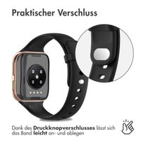 imoshion Silikon Sportarmband für Oppo Watch 41 mm - Schwarz