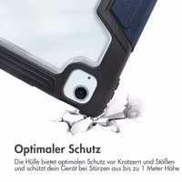 Accezz Rugged Trifold Klapphülle Apple iPad Air 11 Zoll (2025) M3 / (2024) M2 / Air 5 (2022) / Air 4 (2020) - Dunkelblau