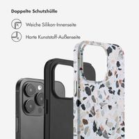 Selencia Vivid Tough Back Cover für das iPhone 14 Pro Max - Chic Terazzo