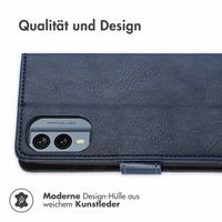 imoshion Luxuriöse Klapphülle für das Nokia X30 - Dunkelblau