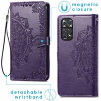 imoshion Mandala Klapphülle für das Xiaomi Redmi Note 11 Pro - Violett