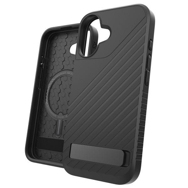 ZAGG Denali Snap KickStand Case mit MagSafe für das iPhone 16 - Schwarz