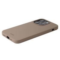 Holdit Silicone Case für das iPhone 14 Pro - Mocha Brown