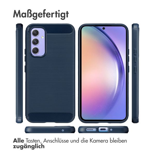 imoshion Brushed Back Cover Samsung Galaxy A54 (5G) - Dunkelblau