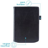 imoshion Vegan Leather Klapphülle für das Pocketbook Verse / Verse Pro / Vivlio Light / Light HD - Schwarz