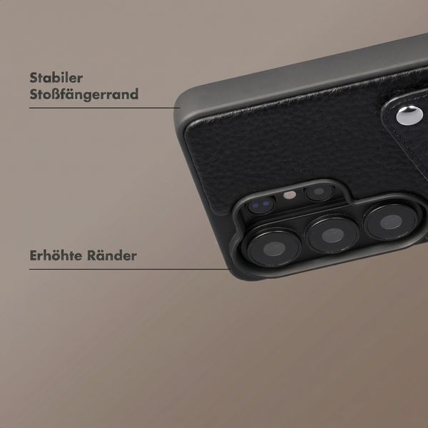 Selencia Riva Back Cover mit Kartenfach Samsung Galaxy S26 Ultra - Black