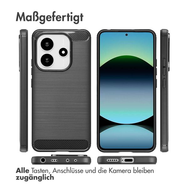 imoshion Brushed Back Cover Xiaomi Redmi Note 14 (4G) - Schwarz