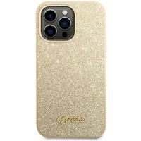 Guess Glitter Flakes Back Cover Apple iPhone 14 Pro - Gold