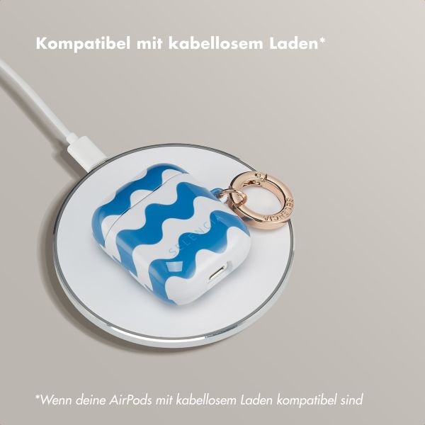 Selencia Vivid Case Apple AirPods 1 / 2 - Wave Vibes Classic Blue