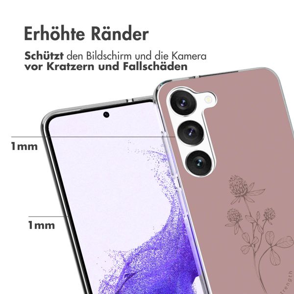 imoshion Design Hülle für das Samsung Galaxy S23 - Floral Pink