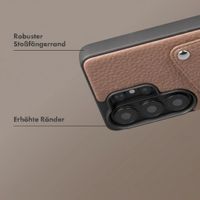 Selencia Riva Back Cover mit Kartenfach Samsung Galaxy S26 Ultra - Mocha Brown