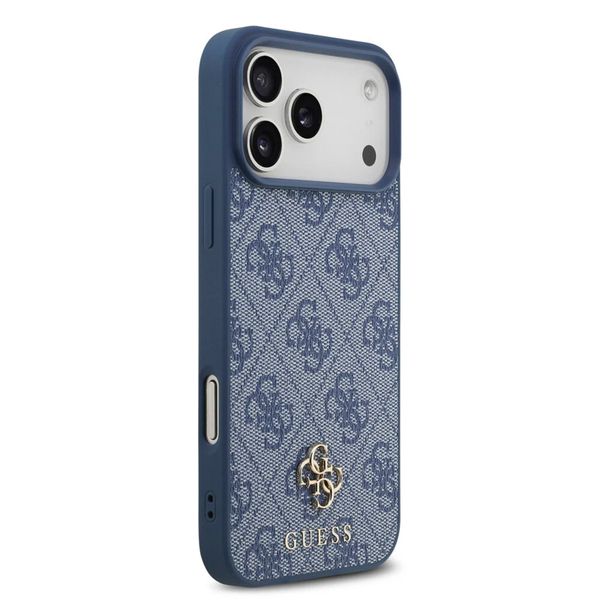 Guess 4G Metal Logo Back Cover MagSafe Apple iPhone 17 Pro Max - Blau