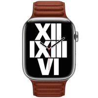 Apple Leather Link für die Apple Watch Series 1-10 / SE / Ultra (2) - 42/44/45/46/49 mm - Größe M/L - Umber