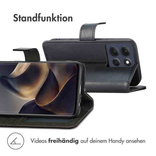 imoshion Luxuriöse Klapphülle Motorola Moto G86 - Schwarz