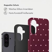 Selencia Vivid Back Cover Samsung Galaxy A37 (5G) - Happy Dots Burgundy