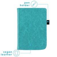 imoshion Vegan Leather Klapphülle Pocketbook Touch Lux 5 / HD 3 / Basic Lux 4 / Vivlio Lux 5 - Hellblau