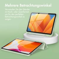 Accezz Smarte Klapphülle aus Silikon Apple iPad Air 11 Zoll (2026) M4 / (2025) M3 / (2024) M2 / Air 5 (2022) / Air 4 (2020) - Hellgrün
