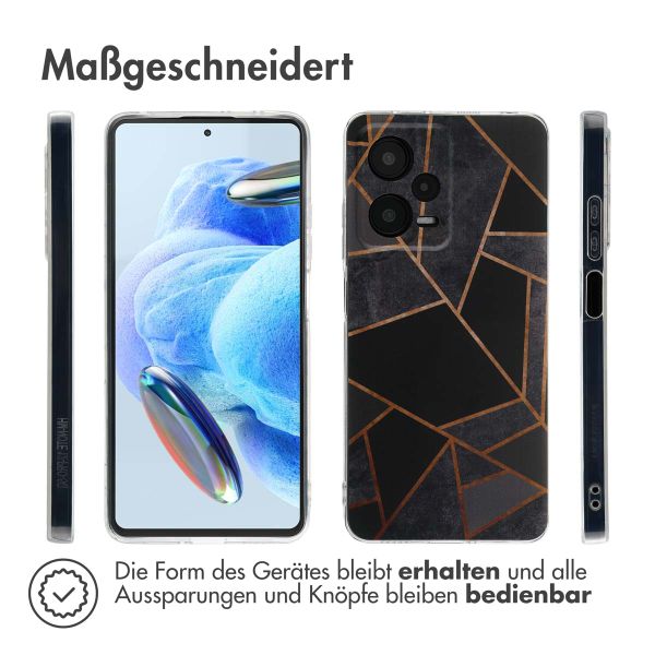 imoshion Design Hülle für das Xiaomi Redmi Note 12 Pro - Black Graphic