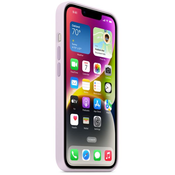 Apple Silikon-Case MagSafe für das Apple iPhone 14 - Lila