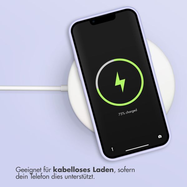 Accezz Liquid Silikoncase Apple iPhone 12 (Pro) - Violett