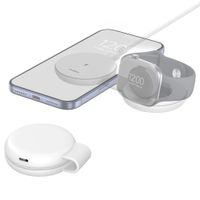 imoshion 2-in-1 kabelloses Reiseladegerät 25 W - iPhone / AirPods / Apple Watch - Qi2.2 - Weiß