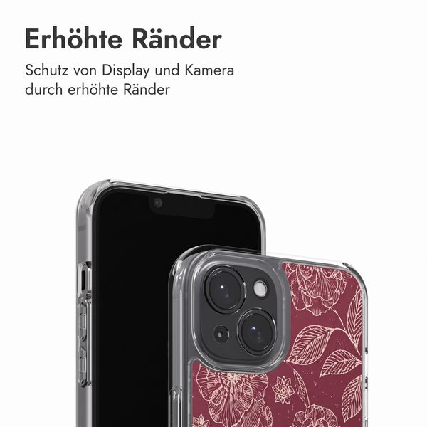 imoshion Design Hülle Apple iPhone 15 - Deep Rose