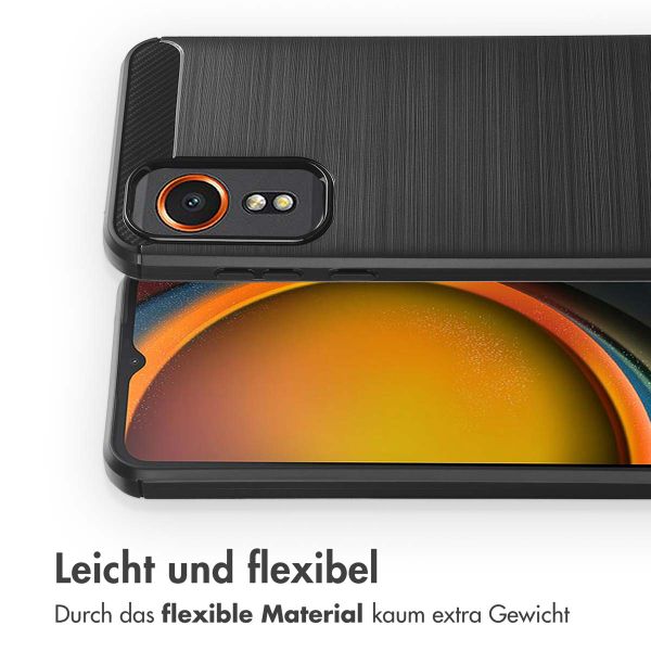 imoshion Brushed Back Cover für das Samsung Galaxy Xcover 7 - Schwarz