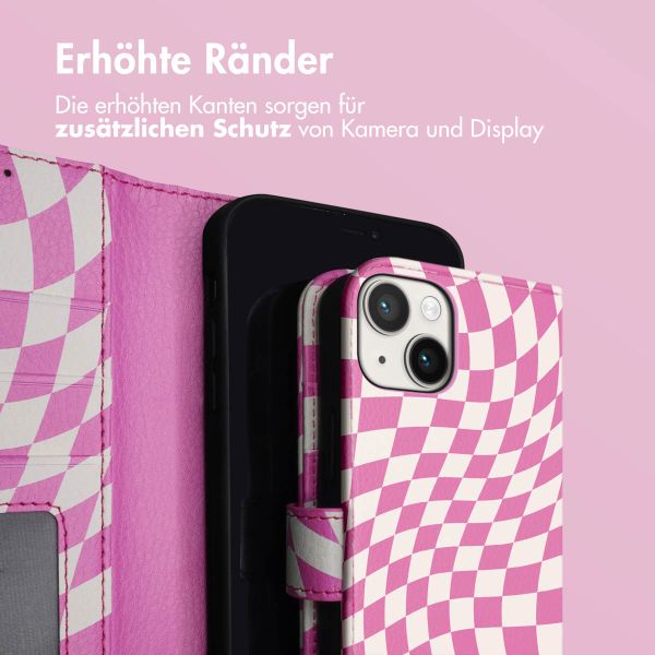 imoshion Design Klapphülle Apple iPhone 14 - Retro Pink