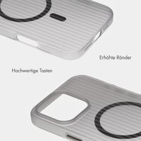 Accezz Lite Backcover mit MagSafe | Fluted | Apple iPhone 16 Pro - Grau