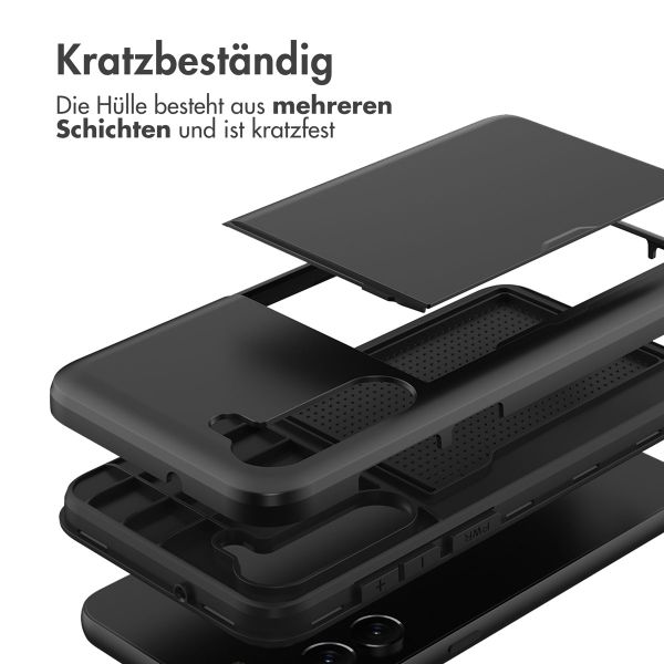 imoshion Backcover mit Kartenfach für das Samsung Galaxy S23 Plus - Schwarz