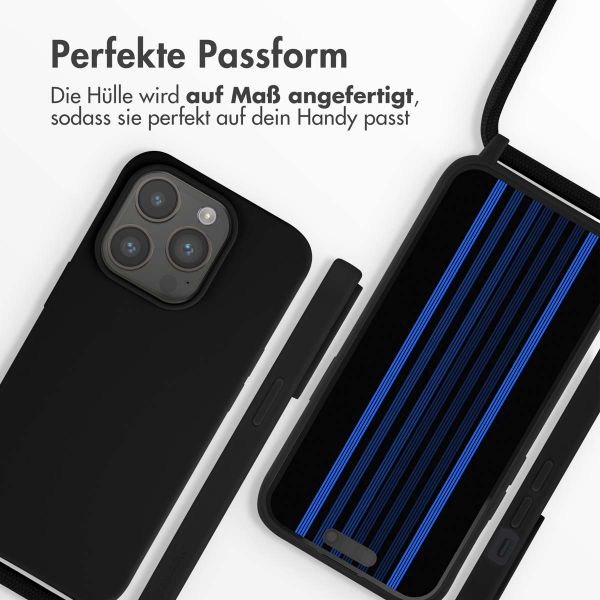 imoshion SilikonHülle mit Band Apple iPhone 15 Pro - Schwarz